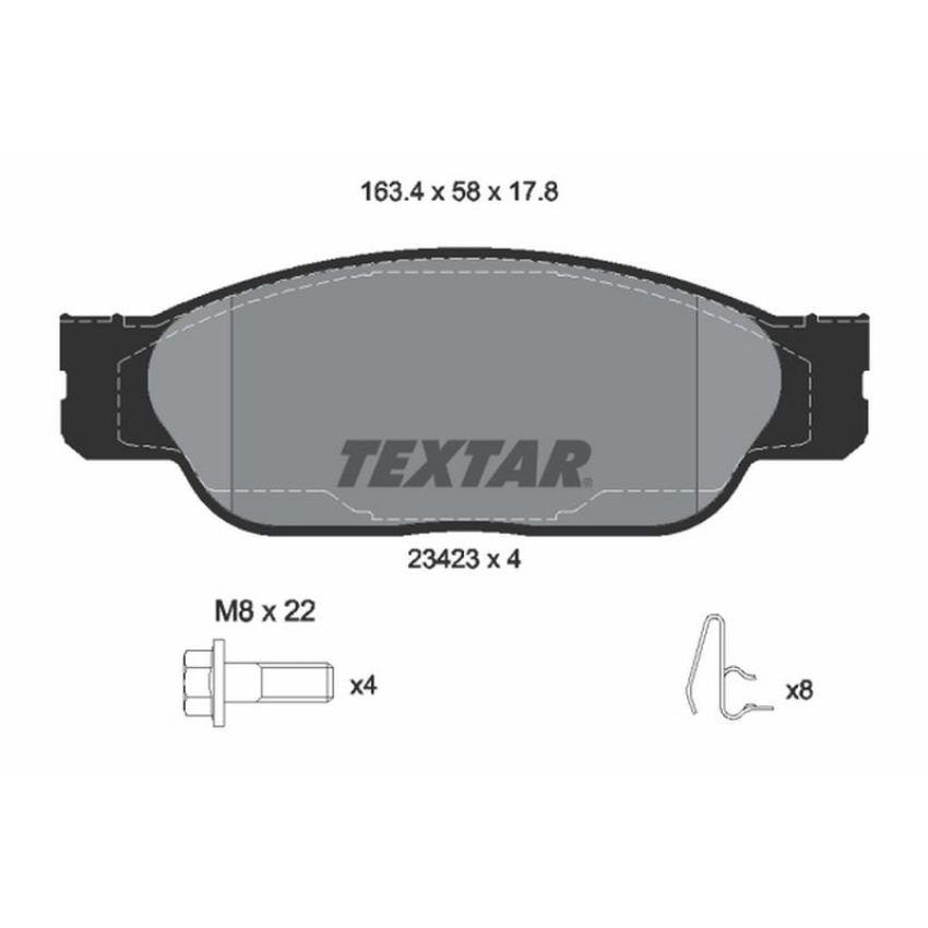 TEXTAR 2342301 Brake Pad Set