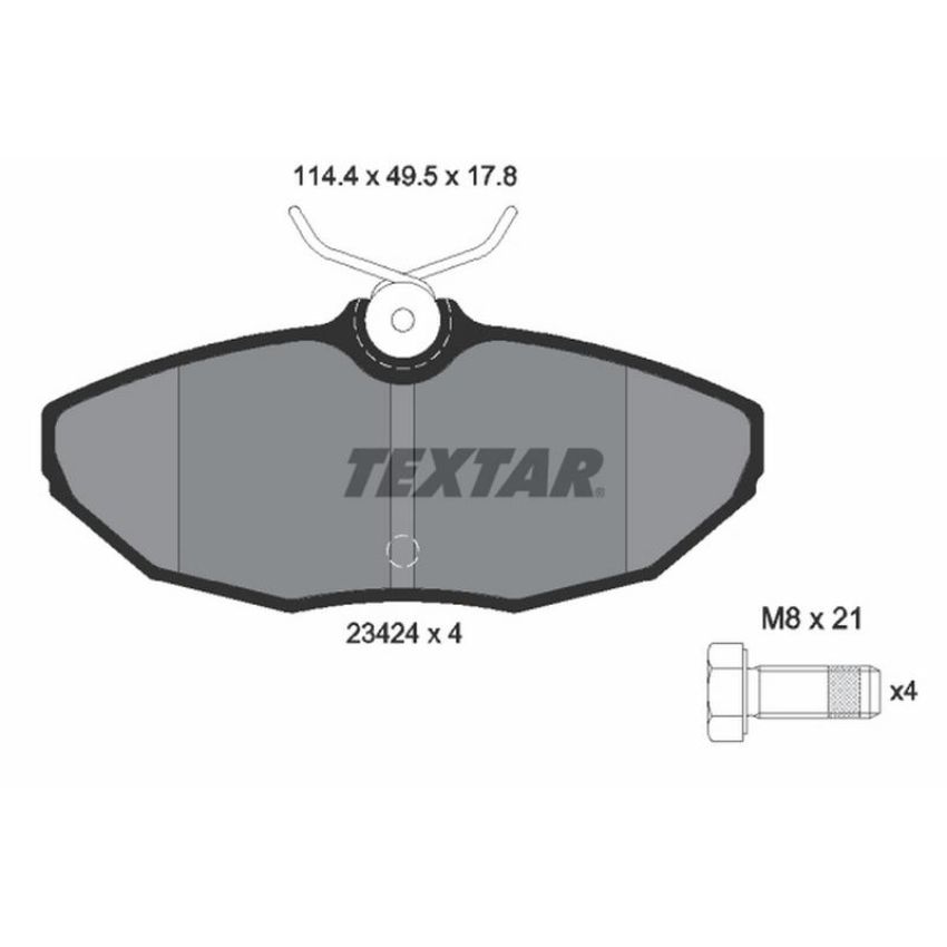 TEXTAR 2342401 Brake Pad Set