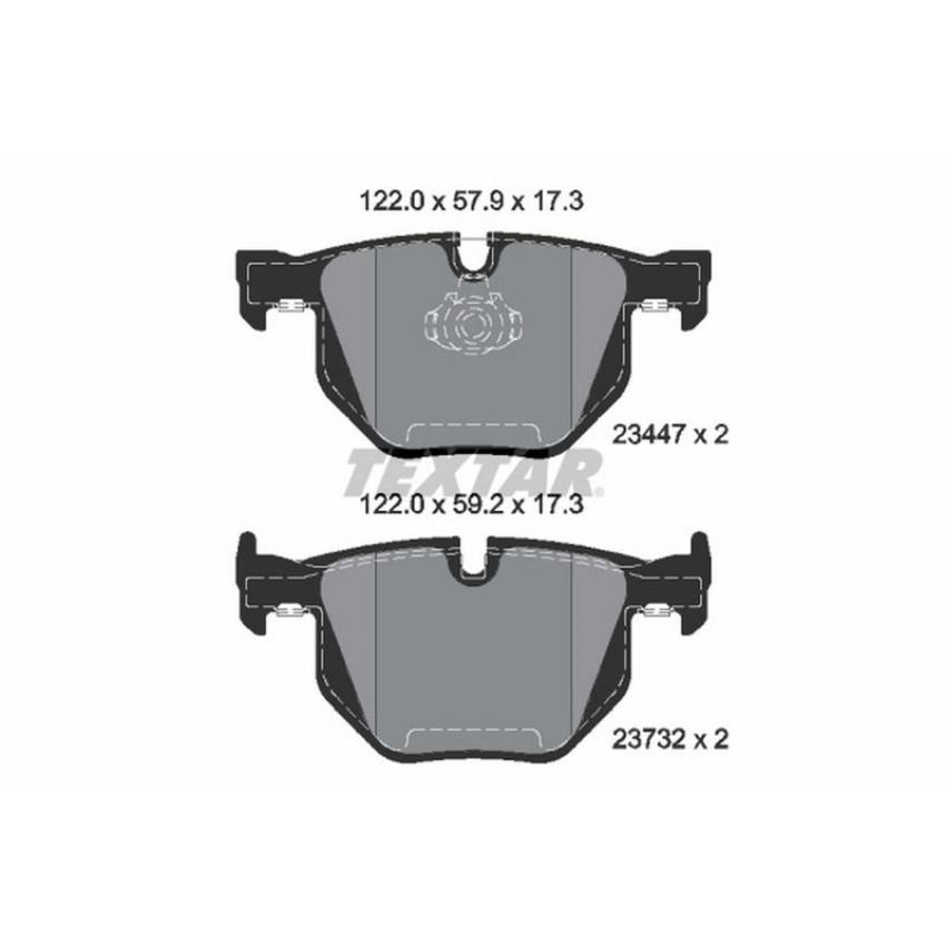 TEXTAR 2344704 Brake Pad Set