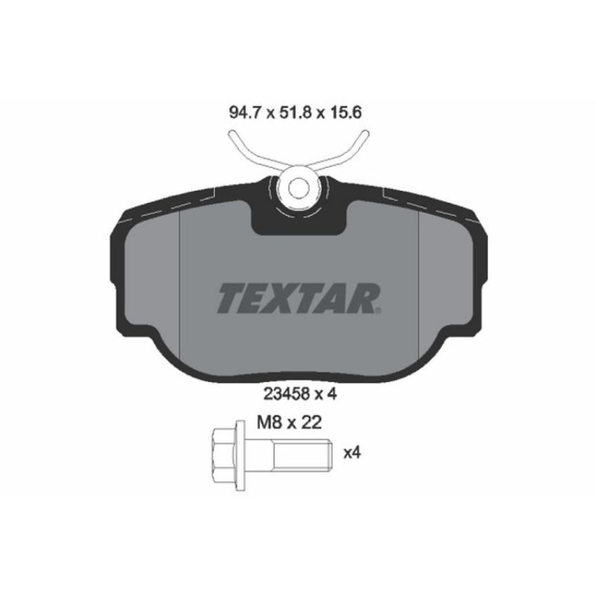 TEXTAR 2345801 Brake Pad Set
