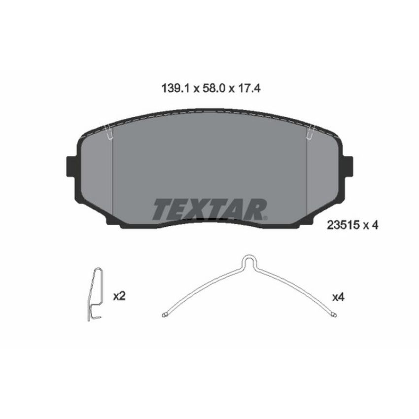 TEXTAR 2351503 Brake Pad Set