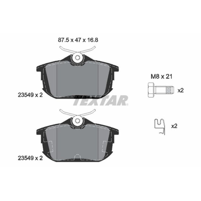 TEXTAR 2354901 Brake Pad Set