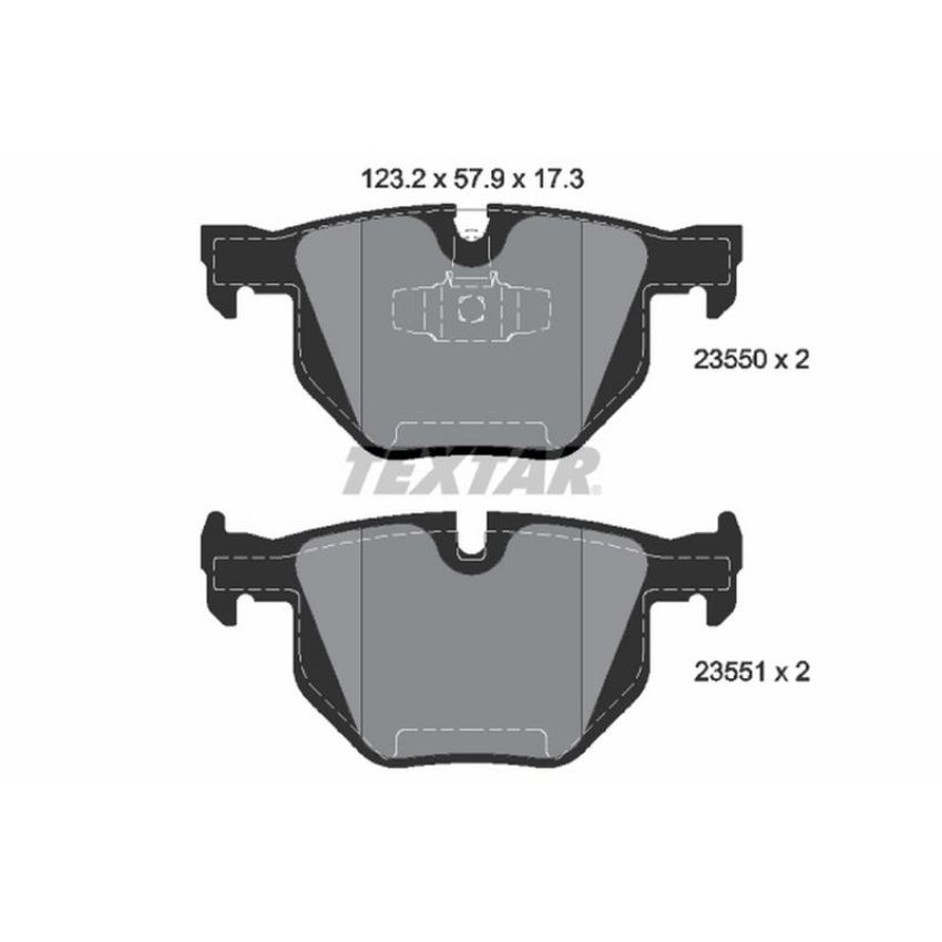 TEXTAR 2355001 Brake Pad Set