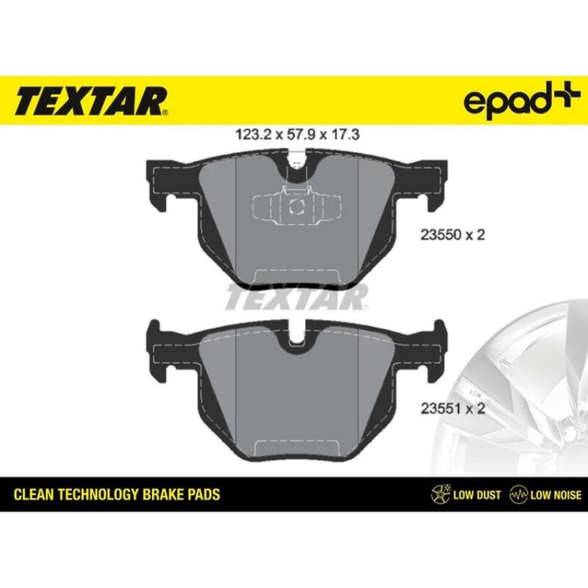 TEXTAR 2355001CP Brake Pad Set