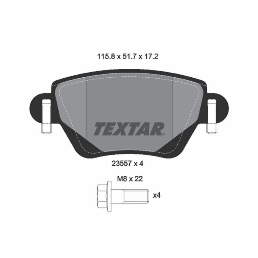 TEXTAR 2355701 Brake Pad Set