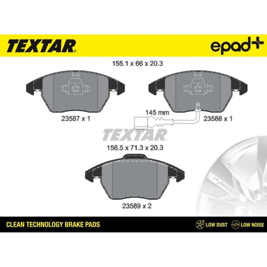 TEXTAR 2358701CP Brake Pad Set