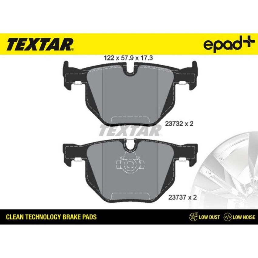 TEXTAR 2373201CP Brake Pad Set