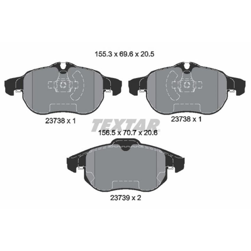 TEXTAR 2373807 Brake Pad Set