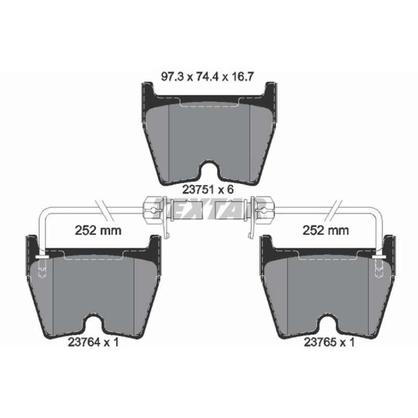 TEXTAR 2375101 Brake Pad Set