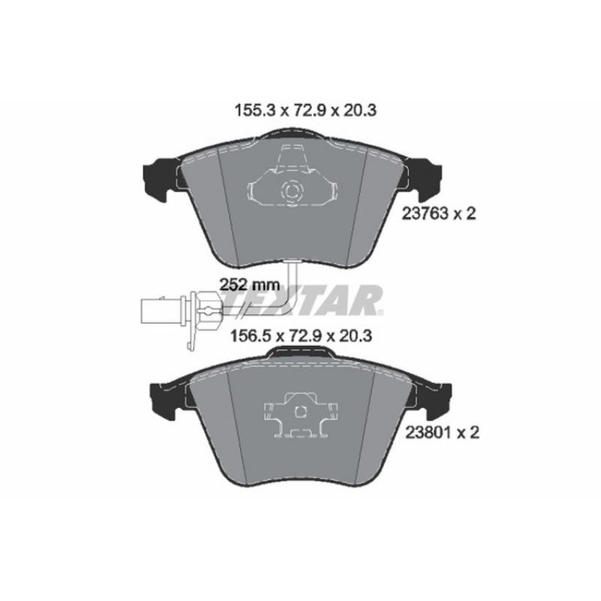 TEXTAR 2376302 Brake Pad Set