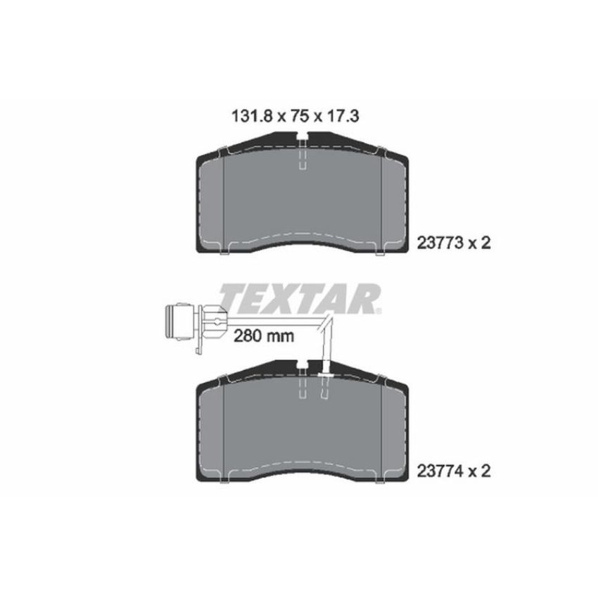 TEXTAR 2377301 Brake Pad Set
