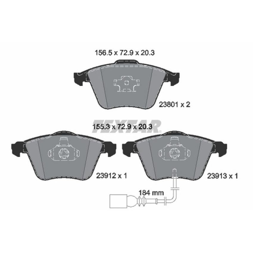 TEXTAR 2380101 Brake Pad Set