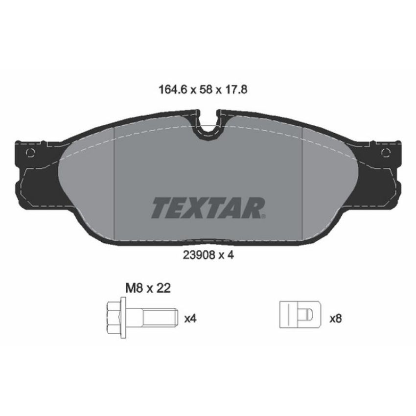 TEXTAR 2390801 Brake Pad Set