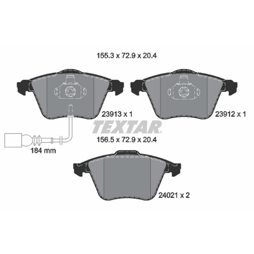TEXTAR 2391301 Brake Pad Set