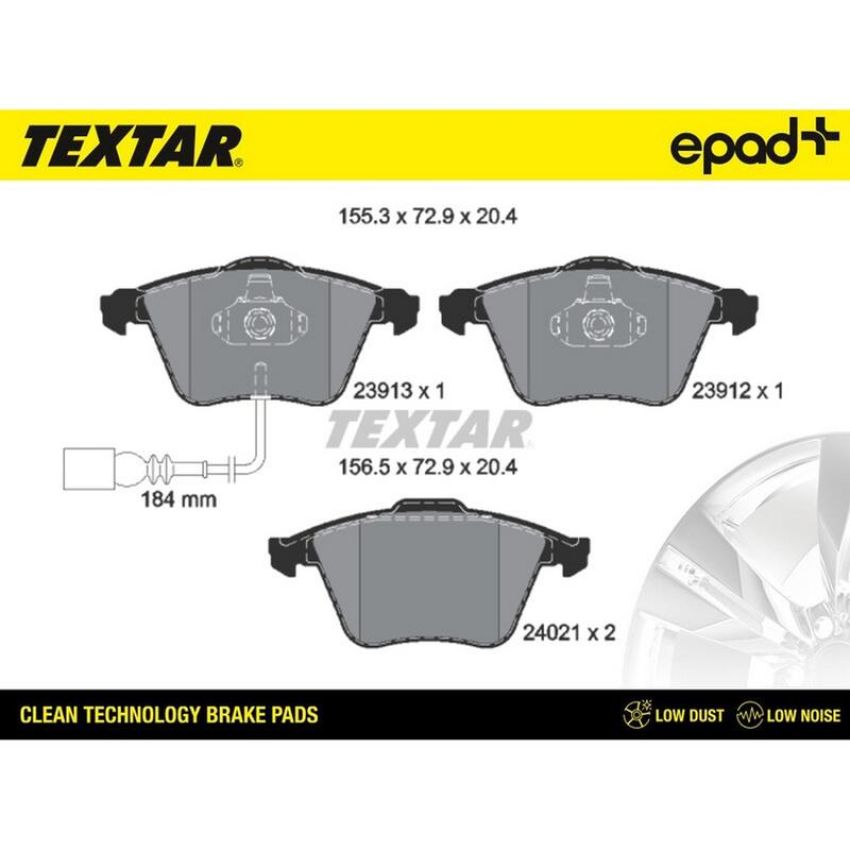 TEXTAR 2391301CP Brake Pad Set