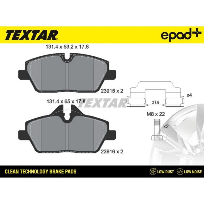 TEXTAR 2391503CP Brake Pad Set