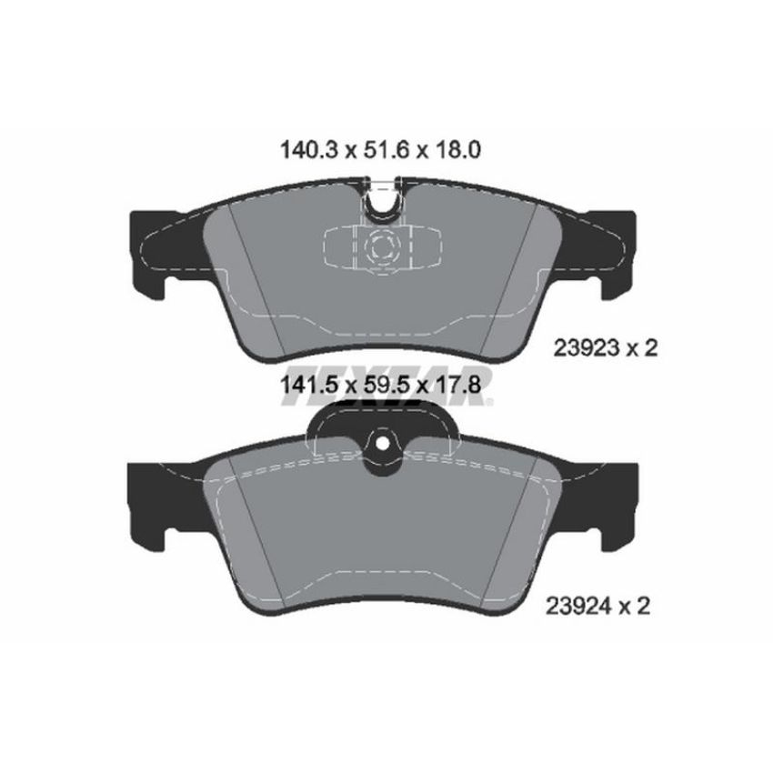 TEXTAR 2392302 Brake Pad Set