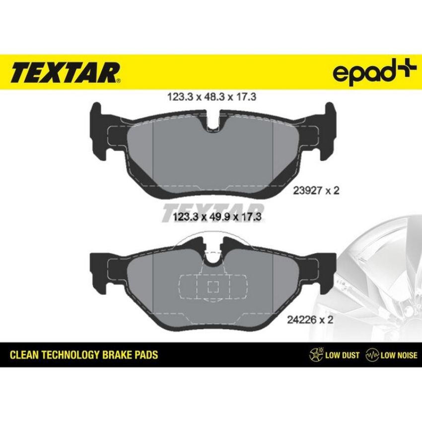 TEXTAR 2392701CP Brake Pad Set