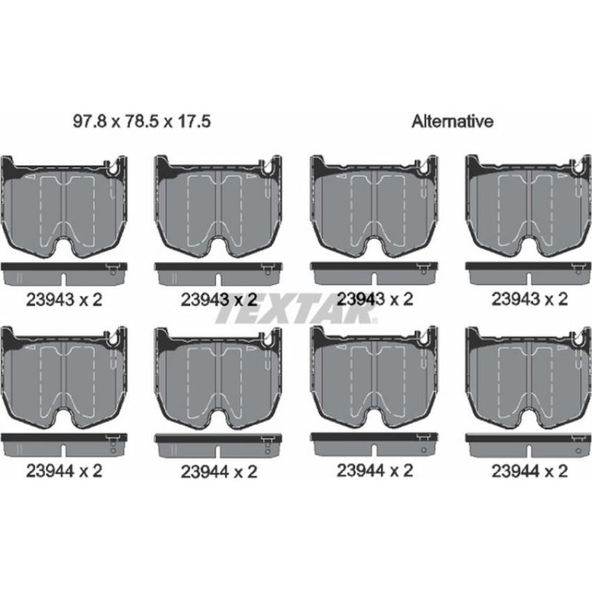 TEXTAR 2394301 Brake Pad Set