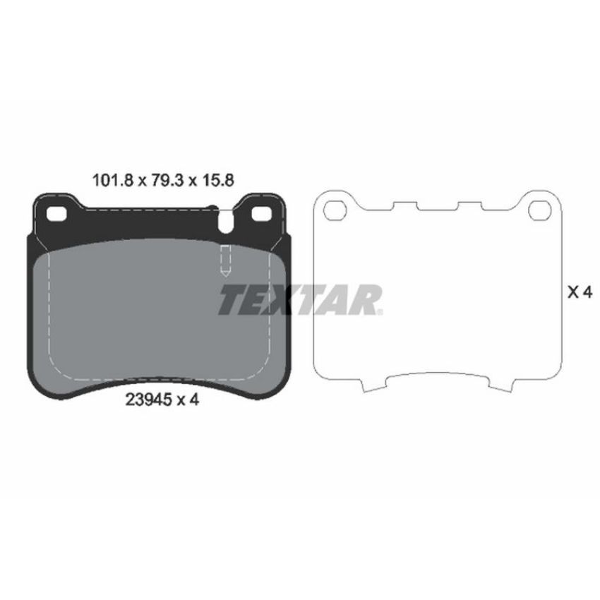 TEXTAR 2394501 Brake Pad Set
