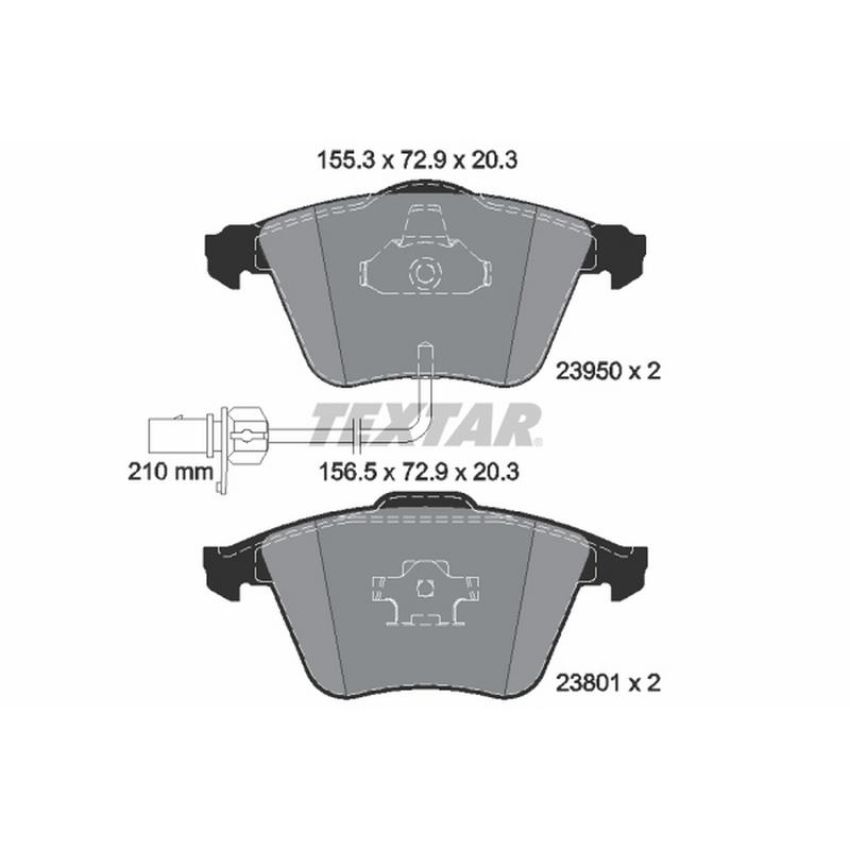 TEXTAR 2395001 Brake Pad Set