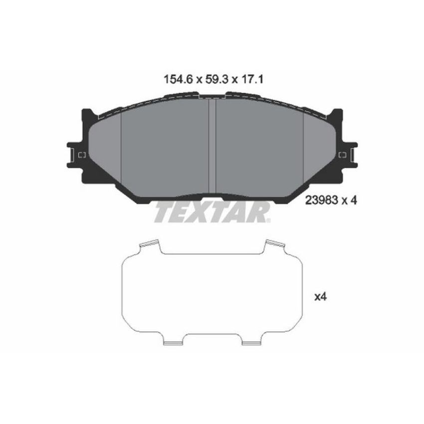 TEXTAR 2398301 Brake Pad Set