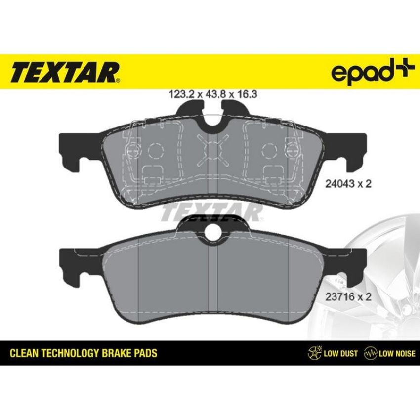 TEXTAR 2404301CP Brake Pad Set