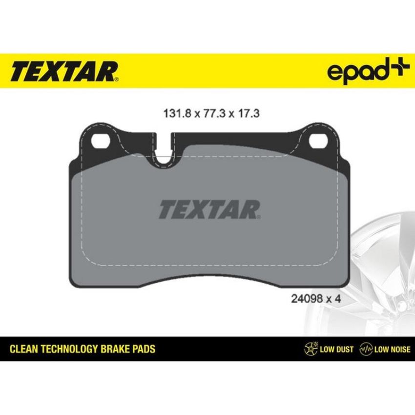 TEXTAR 2409801CP Brake Pad Set