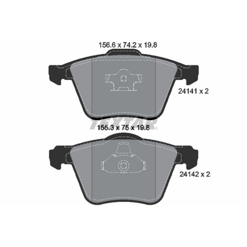 TEXTAR 2414101 Brake Pad Set