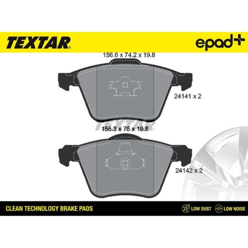TEXTAR 2414101CP Brake Pad Set