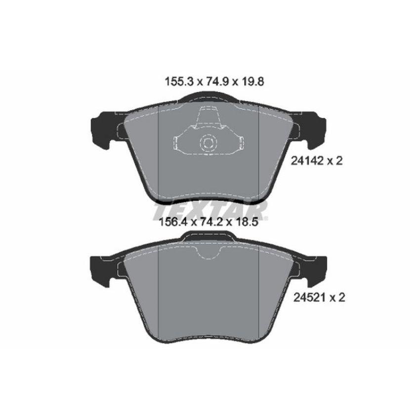 TEXTAR 2414201 Brake Pad Set