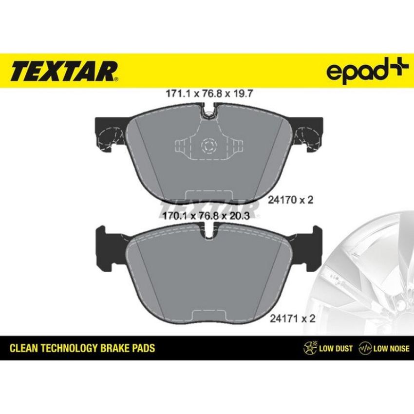 TEXTAR 2417001CP Brake Pad Set