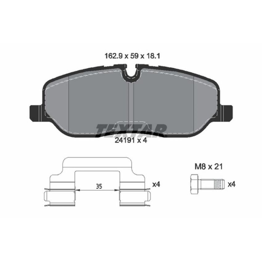TEXTAR 2419101 Brake Pad Set