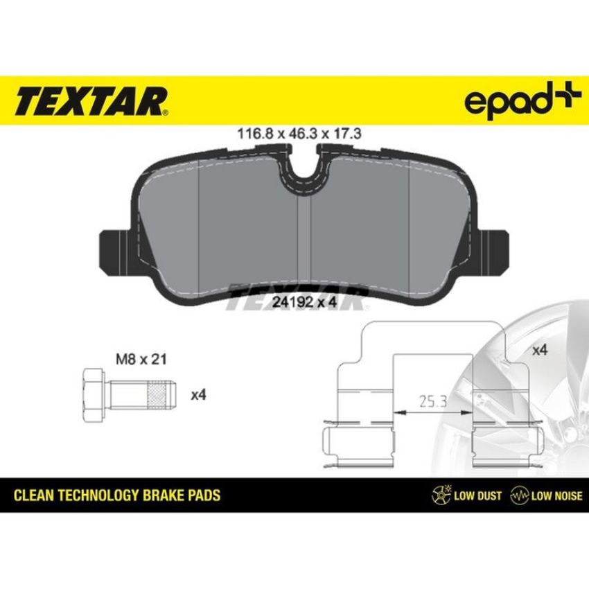 TEXTAR 2419201CP Brake Pad Set