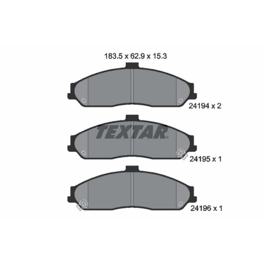 TEXTAR 2419401 Brake Pad Set