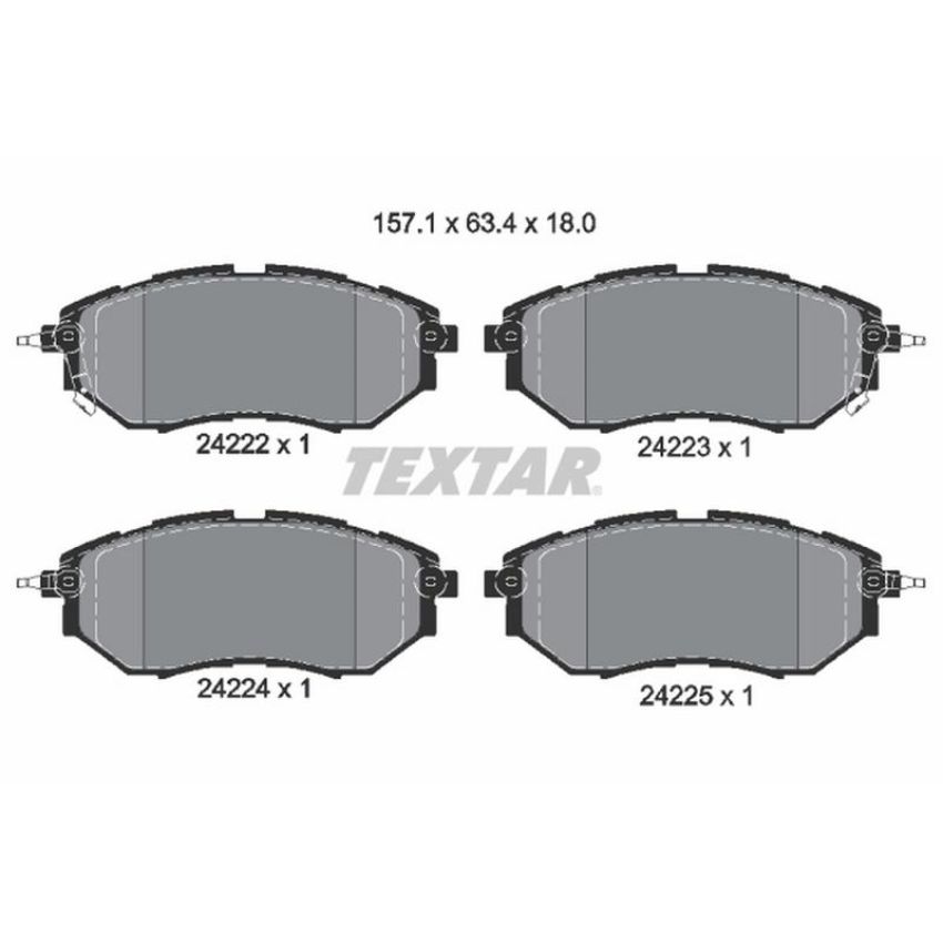 TEXTAR 2422201 Brake Pad Set