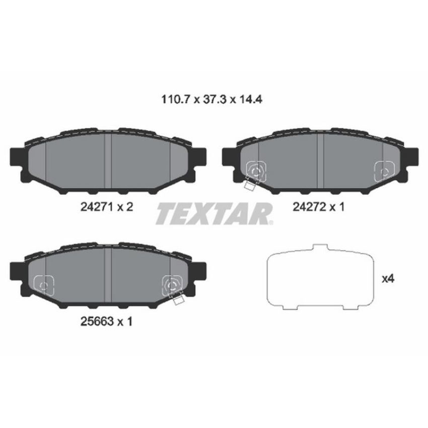 TEXTAR 2427101 Brake Pad Set