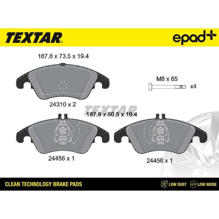 TEXTAR 2431001CP Brake Pad Set