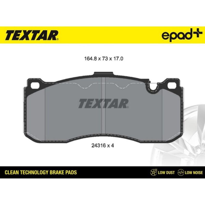 TEXTAR 2431601CP Brake Pad Set