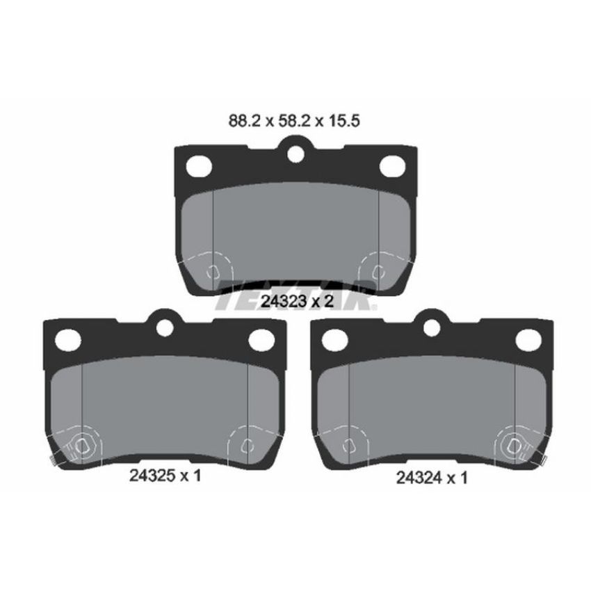 TEXTAR 2432301 Brake Pad Set