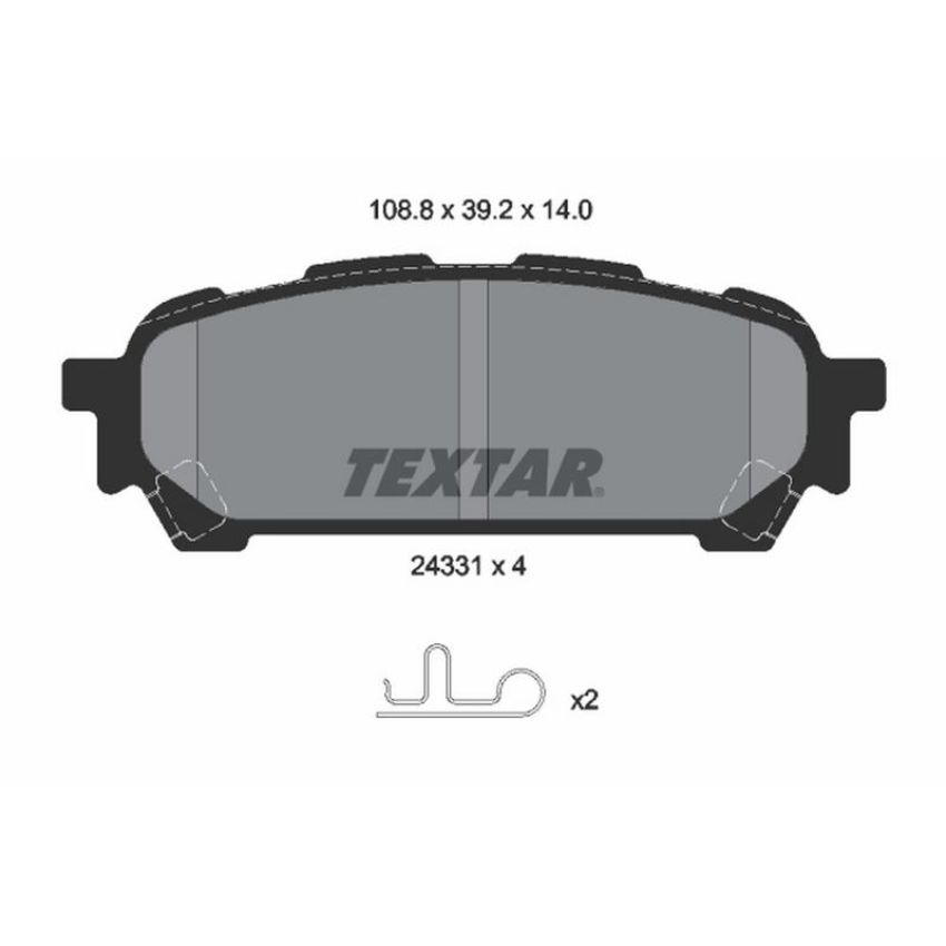 TEXTAR 2433101 Brake Pad Set