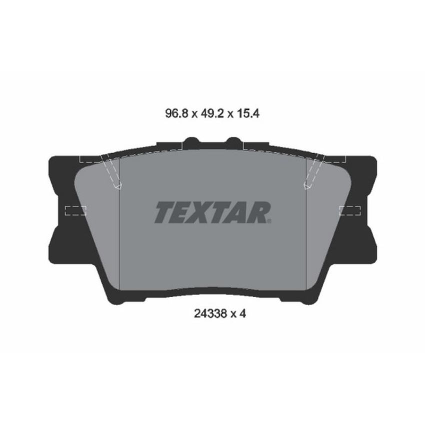 TEXTAR 2433801 Brake Pad Set