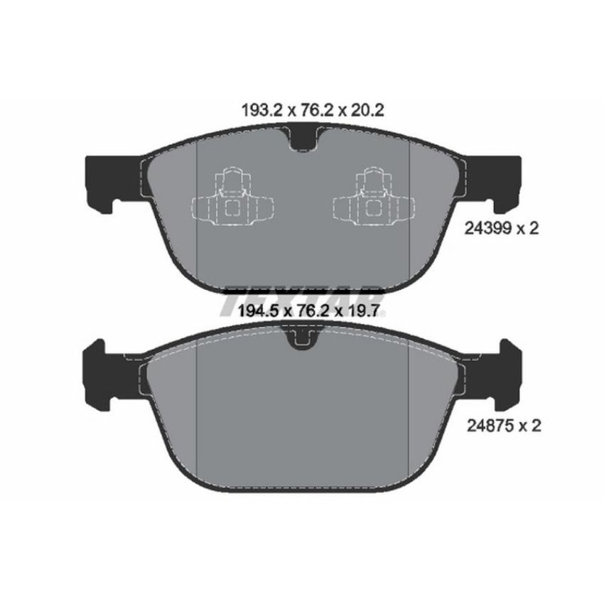 TEXTAR 2439901 Brake Pad Set