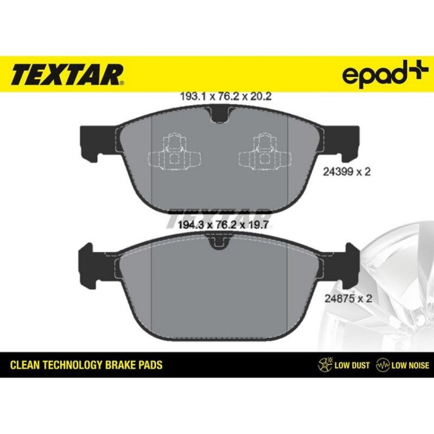 TEXTAR 2439901CP Brake Pad Set
