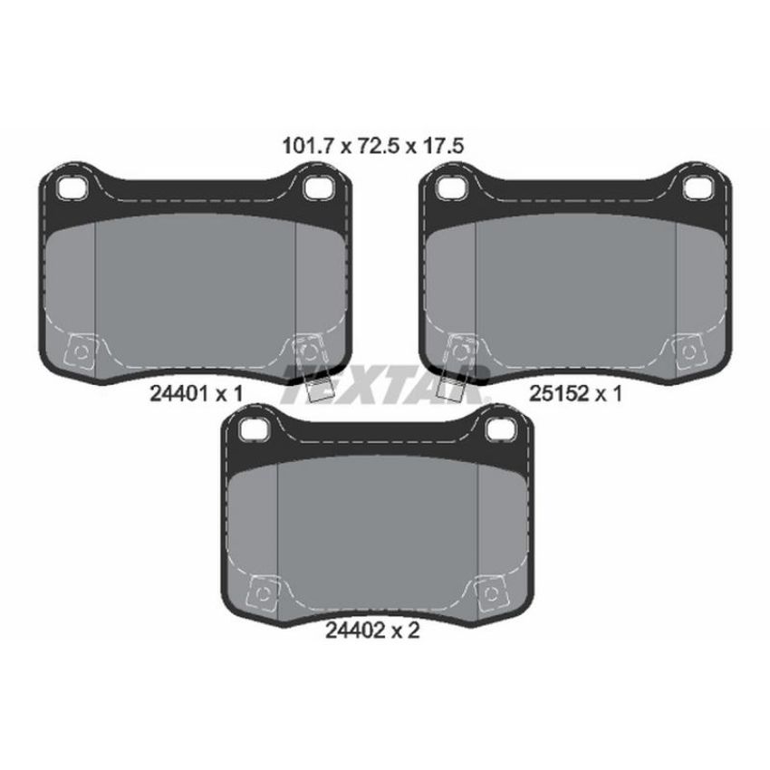 TEXTAR 2440101 Brake Pad Set
