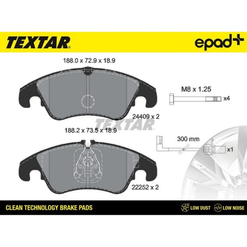 TEXTAR 2440903CP Brake Pad Set