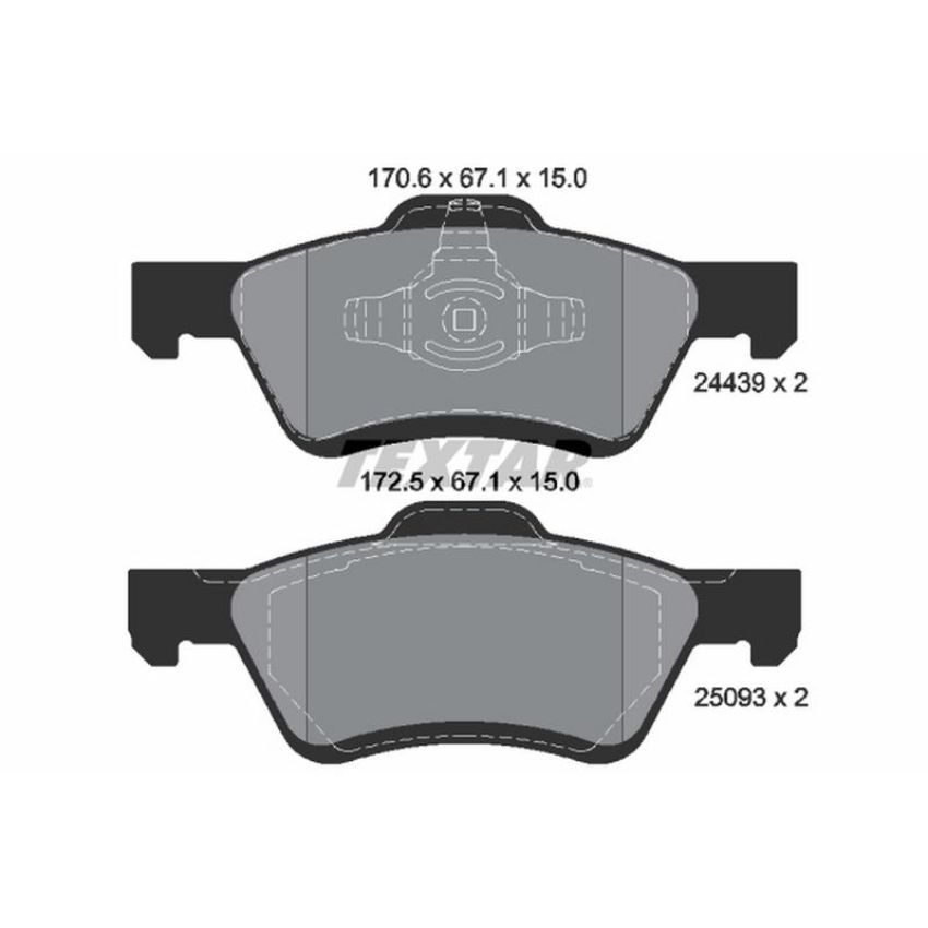 TEXTAR 2443901 Brake Pad Set