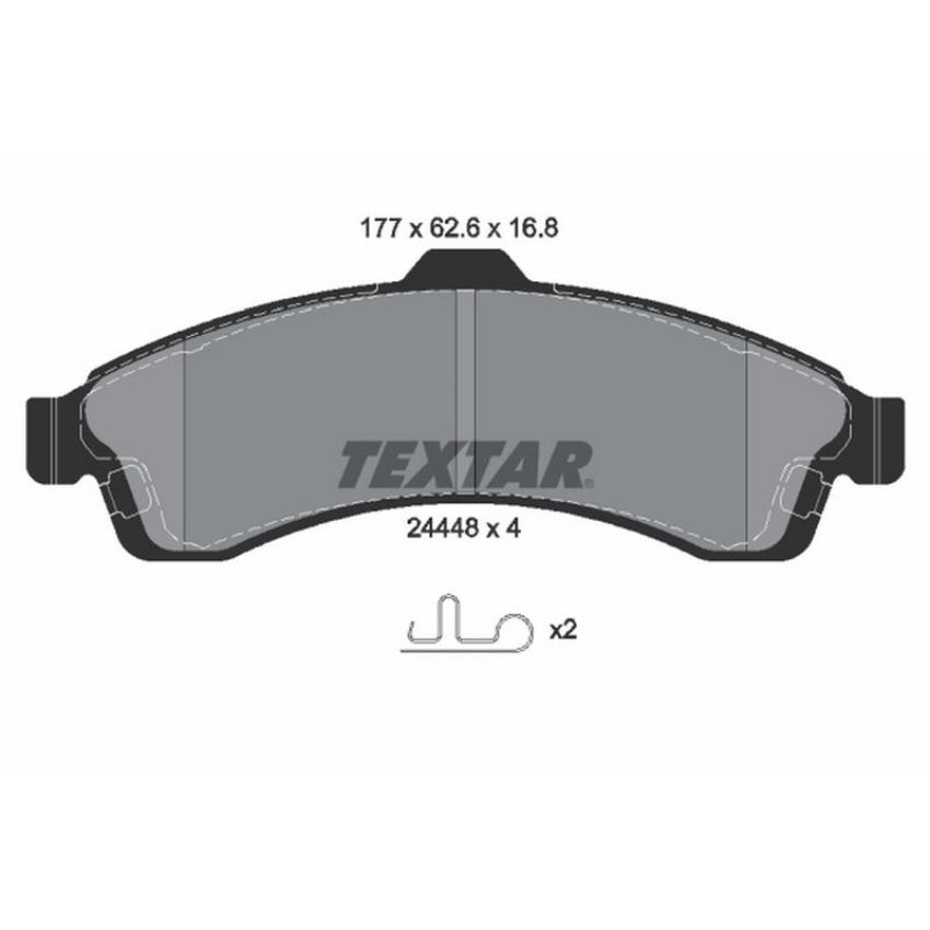 TEXTAR 2444801 Brake Pad Set