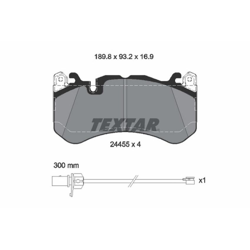 TEXTAR 2445501 Brake Pad Set