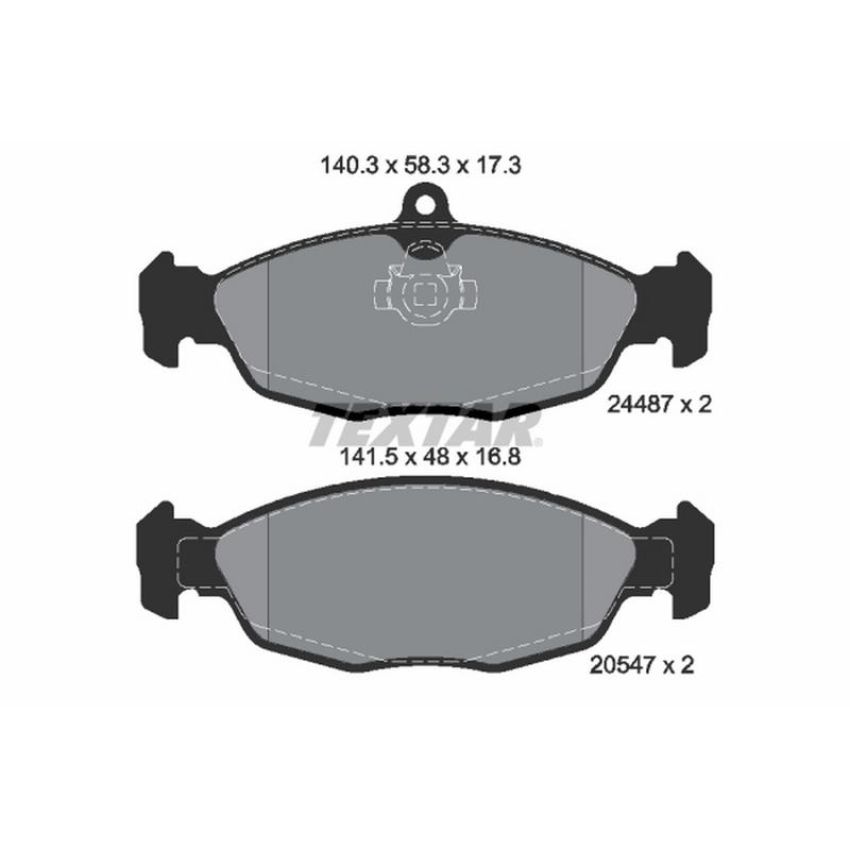TEXTAR 2448701 Brake Pad Set